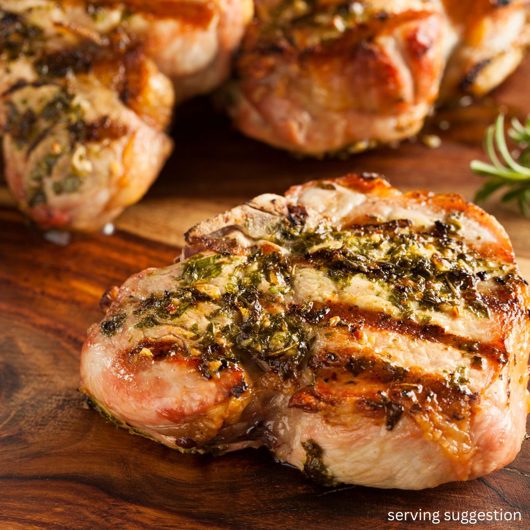 Experience the perfect balance of tenderness and flavour with Got Meat's Sous Vide Slow Cooked Pork Loin Chop, expertly seasoned with Rum and Que’s Rib Rocker BBQ rub. Shop Online now!