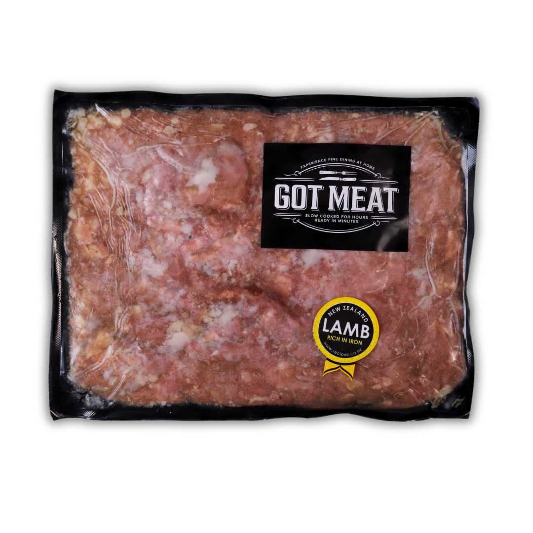 Sous Vide Slow Cooked Pulled Lamb, a versatile ingredient that brings a touch of gourmet flair to any dish. Buy now online with Got Meat's other slow cooked or fresh meat cuts. Delivered in a meat box to your door New Zealand wide.